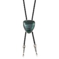 thumbnail image 6 of Stylish Triangular Stone Bolotie Shirt Vest Accessory Braided Leather Rope Adjustable Necktie Jewelry Pendant Necklace, 6 of 9