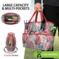 thumbnail image 2 of Garden Tool Bag,Pioneer Flower Floral Print Pattern Garden Tool Organizer,Garden Gifts,Waterproof Multi-Pocket Garden Tool Storage 11.8x5.5x11.4 Inch(Tools NOT Included), 2 of 6