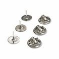 thumbnail image 7 of 100 Pairs Tie Tacks Blank Pins with Butterfly Clutch Backs for Craft Making (Silver), 7 of 7