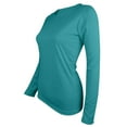 thumbnail image 4 of Felirenzacia Cotton Long Sleeve Tee Shirts for Women Slim Fit Pullover Basic Crewneck Tops, 4 of 4