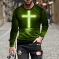 thumbnail image 2 of Sweatshirt Hoodies for Men White Long Sleeve Button up Men, 2 of 5