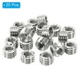 thumbnail image 3 of Uxcell Thread Adapters Sleeve Reducing Nut 20pcs M12x1.75 Male to M8x1.25 Female Repairing Insert Nut 8mm, 3 of 6
