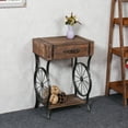 thumbnail image 6 of Luxen Home WH176 Rustic Single Drawer Accent Table, 6 of 6