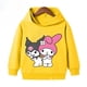thumbnail image 3 of Primavera otoño Kawaii Kuromi sudaderas con capucha 2-13 años niños dibujos animados Anime gráfico niños manga larga Harajuku sudadera, 3 of 5