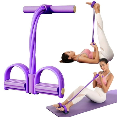 Multifunctional Tension Cord, Foot Pedal Resistance Band, 4/6/8 Tube Resistance Bands with Handles, Sit-Ups, Yoga, Pilates for Home & Gym