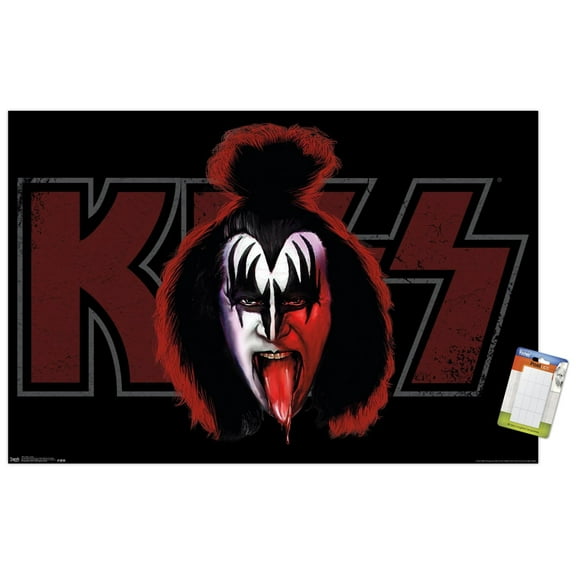 Kiss - Gene Wall Poster, 22.375" x 34"
