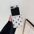 thumbnail image 5 of Fashionable Woman Case for Samsung Galaxy Z Flip 3 with Digit Print, Stylish Girls Phone Case for Galaxy Z Flip 3 Silver Plating, Cute Case for Z Flip 3 with Numbers Design (Case Only), 5 of 14