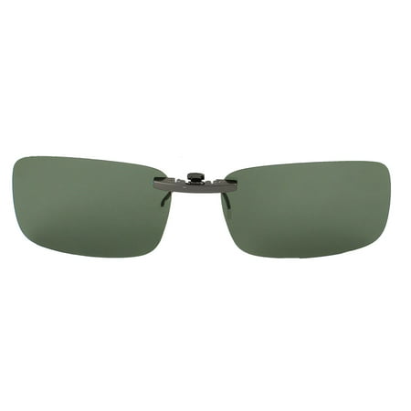 Unique Bargains Unisex Hiking Anti-glare Rimless Clip On Polarized Sunglasses UV