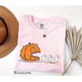 thumbnail image 5 of PAVIG Pumpkin Chasing Ghosts Halloween Shirt, Retro Arcade Garment-Dyed Tee, 5 of 8