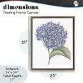 thumbnail image 4 of Stupell Industries Shabby Chic Hydrangea Sketch Blossom Brown Floating Frame Canvas Art, 25 x 31, by Cecilia Battaini, 4 of 8