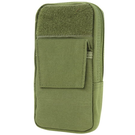 Gadgets Cell - Condor MA57 GPS Cell Phone Gadget Double Zipper MOLLE Pouch - OD Green