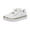 White, variant on Mostsola Tennis Shoes Womens Lace up Sneakers Fashion Chain PU Leather Walking Shoes Flats