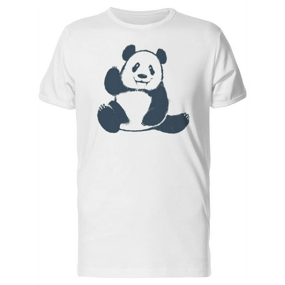 Cute Panda Waving His Hand T-Shirt Men -Image by Shutterstock, Male x-Large