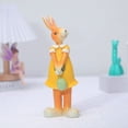 thumbnail image 2 of Easter Bunny Resin Sculpture, Large Cute Indoor and Outdoor Bunny Statue for Garden Patio, Spring Holiday Home Decor - Yellow Outfit, 2 of 6