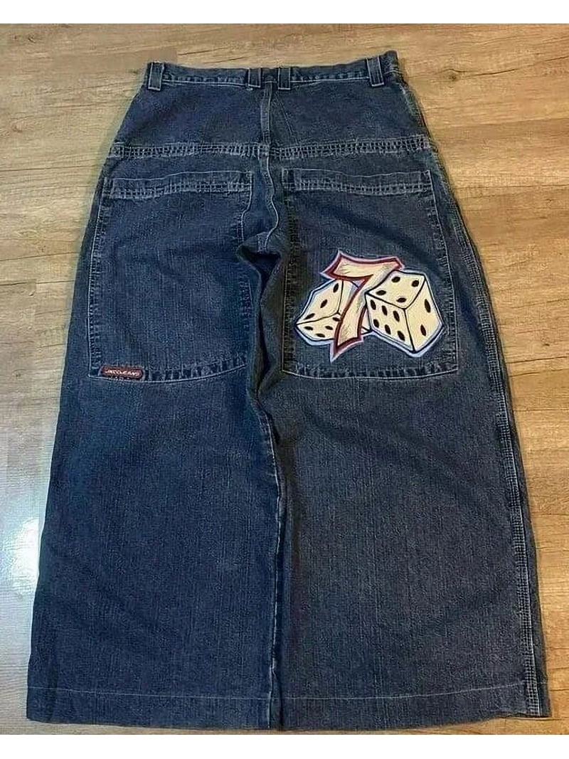 JNCO Jeans Y2K Womens Harajuku Retro Hip Hop Embroidery JNCO Jeans Y2K Womens Harajuku Retro Hip Hop Embroidery