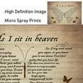 thumbnail image 5 of Butterflies Vintage Canvas Wall Art Canvas As I Sit in Heaven and Watch You Everyday Poem Painting on Canvas Wooden Background Rustic Inspirational Quotes Wall Art Paintings Quotes Poem Room, 5 of 6