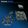 thumbnail image 4 of Botones del Volante para Mercedes-Benz GLK X204 2012-2015 para Mercedes-Benz Clase A W176 2013-2015 Cubierta del Botón del Volante Reemplaza No.A2185400162/A2185400262, 4 of 7