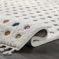thumbnail image 4 of nuLOOM Behati Polka Dot Kids Tasseled Area Rug, 3' x 5', Off White, 4 of 9
