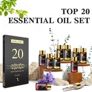 MAYJAM 20PCS Essential Oils Set, Classic Diffuser Oil for Candle Making, Massage, Relaxation, Skincare, 100% Pure, (5Ml)