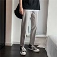 thumbnail image 4 of Pantalones de sastrería social de talla grande para hombre, pantalones de traje de negocios ajustados y trenzados, ropa de estilo coreano antiarrugas, 4 of 4