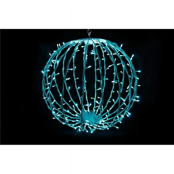 20 in. LED Sphere Lights, Teal - 200 Count