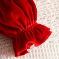 thumbnail image 6 of mgoYE Baby Girls Tutu Dresses Velvet Long Sleeve Romper Dress Flower Ruffle Winter for Princess Holiday Party 3-6 Months, 6 of 8