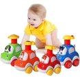 thumbnail image 1 of KATEA Cartoon Wind up Cars| Baby boy 1 Year Old Gifts|Toy Cars for Toddler Birthday |Gift Toys for 1 2 3 Year Old Boys (Forest Cars), 1 of 4