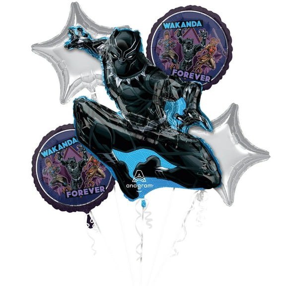 Amscan Black Panther Foil Balloon Bouquet
