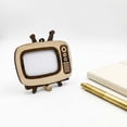 thumbnail image 2 of Vintage TV Shaped Wooden Photo Frame, Retro Television Desktop Picture Display, Hanging Wall Timber Ornament, Dual Use Photo Holder For Home Interior Car Small Decor, 2 of 7