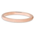 thumbnail image 2 of 2mm Rose Gold Tungsten Carbide Ring Womens Tungsten Wedding Band Ladies Comfort Fit, 2 of 3