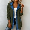 thumbnail image 6 of Wovilon Women's Corduroy Snap Front Jacket with Contrast Collar and Pockets, Relaxed Fit Long Sleeve Casual Coat for Fall and Winter Daily Wear, 6 of 9