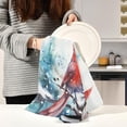 thumbnail image 4 of Coolnut Christmas Bird Kitchen Towels, 18 x 28 Inch Super Soft and Absorbent Dish Cloths for Washing Dishes, 6 PCS Reusable Multi-Purpose Microfiber Hand Towels for Kitchen, 4 of 5