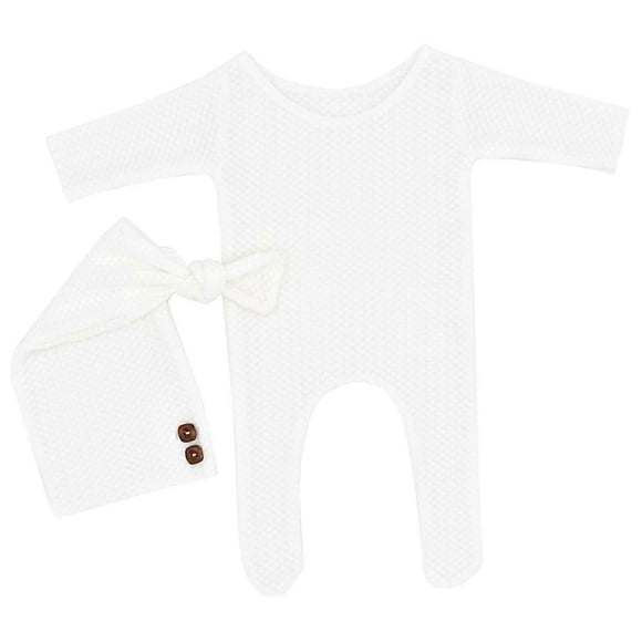 Baby Modeling Clothes Infant Clothing for Photography 1Set White Jumpsuit