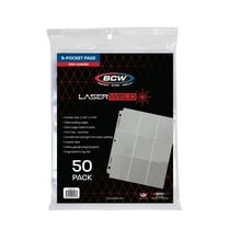 1 pack of 50 BCW LaserWeld Standard Card Sized 9-pocket Binder Pages