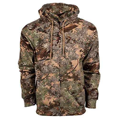 King's Camo KCB116 Men's Classic Cotton Full-Zip Hoodie, Desert Shadow, X-Large