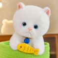 thumbnail image 5 of Meow Cat Doll Plush Toy Cute Greedy Kitten Doll Small Crane Machine Doll Pet, 5 of 5