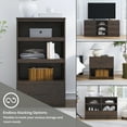 thumbnail image 6 of (4 pack) Mainstays Ardent Open Shelf Modular Storage System, Walnut, 6 of 19