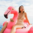 thumbnail image 2 of ®Rising FF Inflatable Swimming Ring Underarm Ring Thickened Flamingo Holder 142*137*97cm Air Pump Not Included, 2 of 5