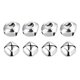 thumbnail image 1 of Cascabeles, 1(25mm) 8uds Pequeñas Campanas para Artesanías Bricolaje Navidad, Vacaciones Decoración, Musical Fiesta, Hogar, Festival, Boda, Plateado Tono, 1 of 5