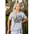thumbnail image 3 of Care About Camera Funny Photographer Plus Size Crewneck Graphic Tee Shirt Brisco Brands 2X, 3 of 5