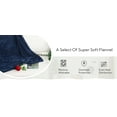 thumbnail image 3 of GONUES Electric Heated Blanket 84"x90" Queen Size with Cozy Flannel, 10 Heat Settings & 1-12 Hours Auto Off, Soft & Cozy Warming Throw for Home, Office, or Bed, Machine Washable, Navy Blue, 3 of 7