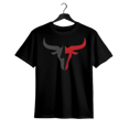 thumbnail image 1 of Men's Bull Graphic Print T-shirt, Casual Short Sleeve Crew Neck Tee, Men's Clothing For Summer outdoor, 1 of 6