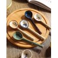 thumbnail image 2 of Japanese Large Spoon, Handmade Long Handle Asian Spoons, Retro Ceramic Spoons, Ramen Spoons, Pho Spoons, Large Soup Spoons with Cute Hand-Painted Patt, 2 of 4