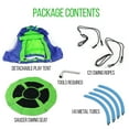 thumbnail image 7 of SereneLife 40" Kids Hanging Tent Swing, Outdoor Saucer Swing with Rope Straps (Green), 7 of 7