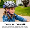 thumbnail image 4 of Schwinn Thrasher Child Bicycle Helmet, Ages 5 - 8, Purple and Blue, 4 of 7