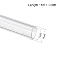 thumbnail image 2 of Tuberías de aire Uxcell para transferencia de agua, silicona, transparente, 1 pieza 0.47''x0.63''x3.28ft, 2 of 3