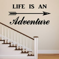 VWAQ Life is an Adventure Vinyl Wall Decal - Adventurer Wall Art Decor