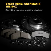 PowerStop Front and Rear Z26 Street Warrior Carbon-Fiber Ceramic Brake Pad and Drilled and Slotted Rotor Kit Fits: BMW Select Models K2890-26