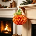 thumbnail image 5 of Clearance Under $1 Thanksgiving Pumpkin Honeycomb Decor Fall Hanging Paper Pumpkin Ornament, 5 of 5