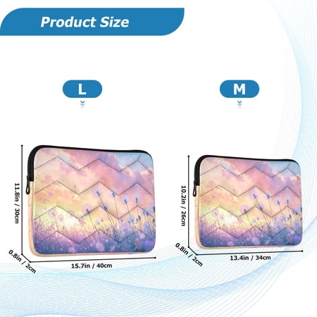 YAZAOO Laptop Sleeves Simplicity Creative Pattern Slim and Light YAZAOO Laptop Bag Style No.395611081